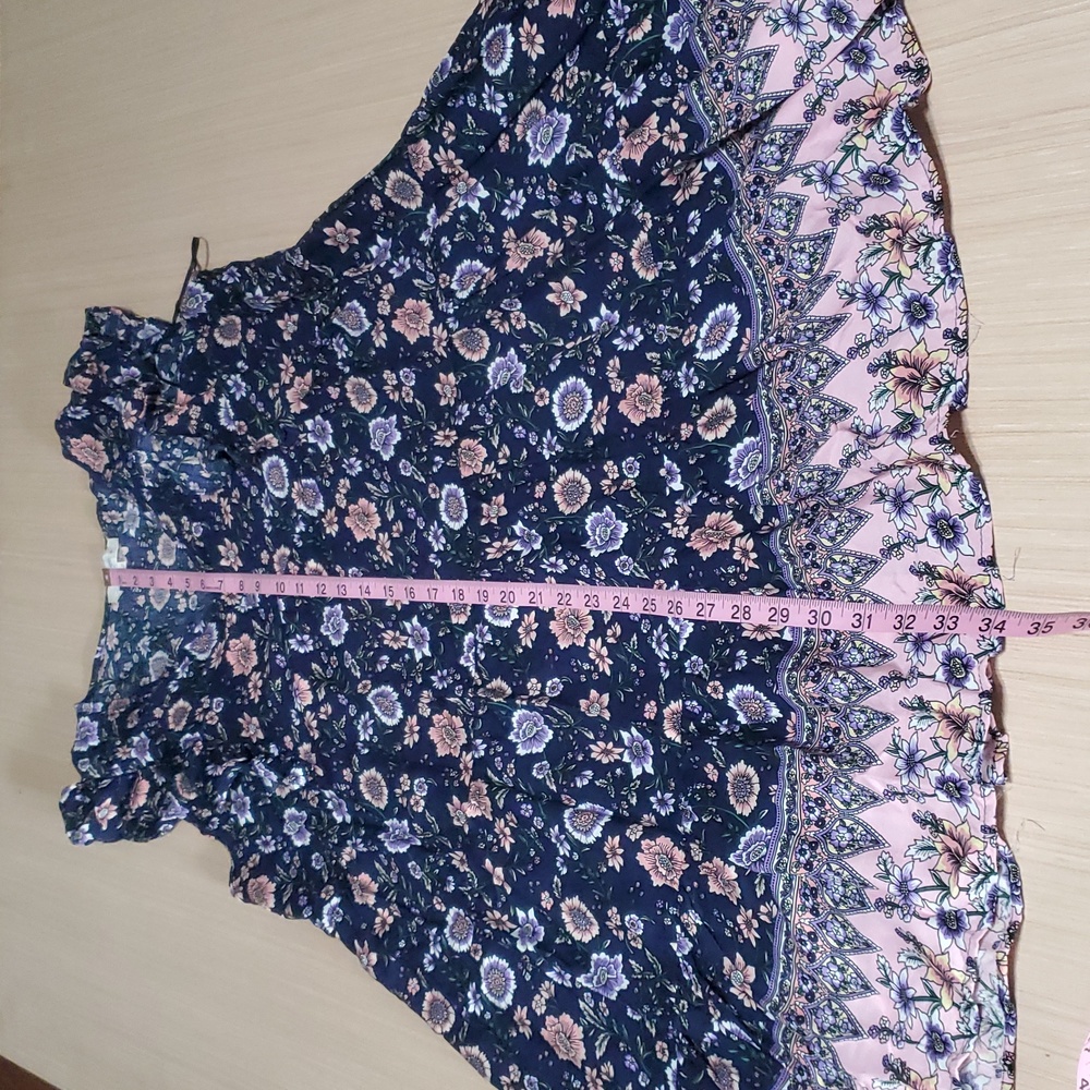 Umgee Navy Floral Patterned Dress - Picture 5 of 8